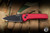 ProTech x Ramon Chaves Scapegoat Automatic Folding Knife Red Aluminum 3.15" MagnaMax Clip Point Black DLC