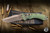 Microtech Marfione Select Amphibian Ram-LOK Folding Knife Antique Green Frag Titanium Bronze Accents Double Vapor Blast 3.9" M390 Drop Point Bronzed Stonewash 137RL-13FRMS1