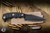 Half Face Blades Humint Fixed Blade Knife Textured Black G10 4" S45vn American Steel Spearpoint Armor Black Cerakote EK-3241
