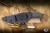 Half Face Blades Osoraku Fixed Blade Knife Textured Black Canvas Micarta 4" S45vn American Steel Drop Point Black MultiCam Cerakote EK-3235