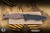 Half Face Blades Extremis MK1 Fixed Blade Knife Textured Brown Canvas Micarta 3.5" S45vn American Steel Spearpoint Armor Black Cerakote EK-3230