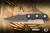 Half Face Blades Tosahwi Fixed Blade Knife Iron Grip Black G10 4" S45vn American Steel Clip Point OD Green Cerakote EK-3233