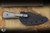 Big Idea Design-Aux MFG Ti Pocket Fixed Blade Knife Titanium 2.8" M390 Bowie Stonewash