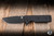 Chaves Knives TAK Redencion Flipper Knife Black G10 2.75" Elmax Drop Point Blackout