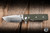 Chaves Knives TAK Redencion Flipper Knife OD Green G10 2.75" Elmax Drop Point Belt Satin