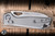 Kunwu Knives Pulsar XL Crossbar Lock Folding Knife Gray Orange Peel Titanium 3.87" Elmax Drop Point Satin X705XL-T2