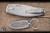 Three Rivers Manufacturing Neutron 2 Liner Lock Folding Knife Flat Frag Titanium 3" MagnaCut Drop Point Stonewash TRM-N2LL-TIFG-MC