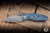 Three Rivers Manufacturing Neutron 2 Liner Lock Folding Knife 3D Contoured Electric Blue CamoCarbon 3" MagnaCut Drop Point Stonewash TRM-N2LL-EBLCC-MC