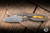 Three Rivers Manufacturing Neutron 2 Liner Lock Folding Knife 3D Contoured Sunset Orange CamoCarbon 3" MagnaCut Drop Point Stonewash TRM-N2LL-SSORCC-MC