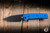 Chaves Knives Scapegoat 229 Folding Knife Blue G10 3.75" Elmax Spearpoint Blackout