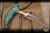 Microtech Marfione Select Bee Push Dagger Antique Green Titanium 2.5" M390MK Wharncliffe Bronze Stonewash Serrated 218-13MS1