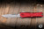 Preowned-Microtech Combat Troodon Gen III OTF Automatic Knife Red 4" Drop Point Stonewash 1143-10RD