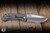 Mcnees Knives Mac 2 Folding Knife Atomic Stonewash Rock Textured Titanium 3.5" MagnaCut Drop Point Satin Stonewash