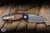 Three Rivers Manufacturing TRM Pit Bull Automatic Folding Knife Black Aluminum/Micarta Inlay 3" MagnaCut Drop Point Stonewash
