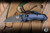 Preowned-Benchmade Full Immunity AXIS Lock Crater Blue 2.5" Wharncliffe Black 290BK
