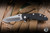 Hinderer Knives XM-18 Flipper Knife Black G10/Blue Stonewash 3.5" MagnaCut Spanto Stonewash