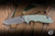 Hinderer Knives XM-18 Flipper Knife Translucent Green G10/Battle Blue 3.5" MagnaCut Spanto Stonewash