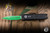 Microtech UTX-85 Gen IV Jedi Master OTF Knife Aluminum 3" M390 Green Dagger Serrated 12324-3JM