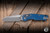 Microtech Marfione Select MSI Mini Ram-LOK Folding Knife Antique Blue Fluted Titanium, Blue Ti Accents 3.25" M390 Sheepsfoot Apocalyptic 210M-10APFLMS2