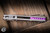 Microtech Marfione Select MSI Mini Ram-LOK Folding Knife Fluted Titanium, Purple Ti Accents 3.25" M390 Sheepsfoot Stonewash 210M-10FLMS4