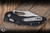 Microtech M Stitch Ram-LOK Folding Knife Black Slab Aluminum 3.05" M390MK Spear Point Stonewash 169MRL-10 