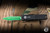 Microtech UTX-85 Gen IV Jedi Master OTF Automatic Knife Black Aluminum 3.1" M390 Dagger Green Part Serrated 12324-2JM