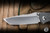 Preowned-Chris Reeve Knives Umnumzaan Folding Knife Titanium 3.6" MagnaCut Tanto Stonewash