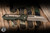 Heretic Knives "Jinn" Automatic Folding Knife OD Green Aluminum 3" MagnaCut Wharncliffe Bronze H113-7A-GRN