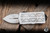 Preowned-Microtech Sandtrooper Exocet Money Clip OTF Knife White Distressed Aluminum 1.9" Dagger 157-1SA
