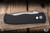 Preowned-ProTech Emerson Custom CQC7 Automatic Folding Knife Black Aluminum 3.25" Damascus Chisel Tanto Two Tone 2025.001