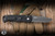 Preowned-ProTech Emerson Custom CQC7 Automatic Folding Knife Black Aluminum 3.25" Damascus Chisel Tanto Two Tone 2025.001