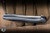 Preowned-ProTech Cambria Custom 004 Flipper Knife Grey Aluminum, TechnoCarbo Copper Inlay 3.5" Stainless Steel Drop Point Mike Irie Mirror Polish