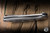 Preowned-ProTech Cambria Custom 011 Flipper Knife  2 Tone Blasted/Tumbled Steel, MOP Inlay 3.5" MagnaCut Drop Point Stonewash