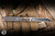 Jack Wolf Knives FeelBetter Jack Folding Knife Dark Blasted Starburst Titanium 3.38” S90V Wharncliffe Belt Satin