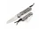 Left Hand-Chris Reeve Knives Large Inkosi Folding Knife Glass Blasted Titanium, Black Canvas Micarta Inlay 3.6" MagnaCut Tanto Stonewash LIN-1133