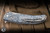 Herman Custom Knives Ishtar Folding Knife Eternal Garden Titanium 3.74" MagnaCut Clip Point Stonewash 0843