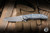 Herman Custom Knives Ishtar Folding Knife Eternal Garden Titanium 3.74" MagnaCut Clip Point Stonewash 0843