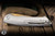 Herman Custom Knives Slim Folder Knife Titanium, Leaf Inlay 3.74" Magnacut Clip Point Gold SLIM #0580