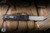 Microtech UTX-85 Gen IV OTF Automatic Knife Topographic Black Aluminum 3.1" M390 Tanto Stonewash Part Serrated 12334-11TP