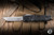 Microtech UTX-85 Gen IV OTF Automatic Knife Topographic Black Aluminum 3.1" M390 Tanto Stonewash Full Serrated 12334-12TP