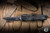 Microtech UTX-85 Gen IV OTF Automatic Knife Topographic Black Aluminum 3.1" M390 Tanto 12334-1TP