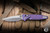 Microtech Marfione Select Socom RAM-LOK Manual Folding Knife Purple Frag Titanium 4" M390 Spear Point Stonewash 160RL-10FRSMS6