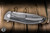 Shirogorov Knives Neon Lite Folding Knife Black Micarta 3.34" Elmax Drop Point Stonewash