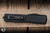 Microtech Jedi Knight Ultratech Gen IV OTF Knife Black Aluminum 3.5" M390 Dagger Full Serrated Blue 11224-3JK