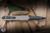Microtech Dirac Delta Automatic OTF Knife Natural Clear Aluminum 3.8" M390MK Dagger Serrated Black 227-2NC
