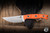 Microtech Akris Fixed Blade Knife Ember G10 3.7" M390 Drop Point Stonewash 95-10EM-1