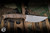Microtech Akris Fixed Blade Knife Dark Earth G10 3.7" M390 Drop Point Stonewash 95-10DE-6
