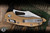 Microtech M-Stitch Ram-LOK Folding Knife Tan Aluminum 3" M390 Spearpoint Stonewash 169MRL-10TA