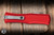 Microtech Hera II Mini Automatic OTF Knife Red Aluminum 3" M390 Tanto Stonewash 1704M-10RD