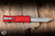 Microtech Hera II Mini Automatic OTF Knife Red Aluminum 3" M390 Tanto Stonewash 1704M-10RD